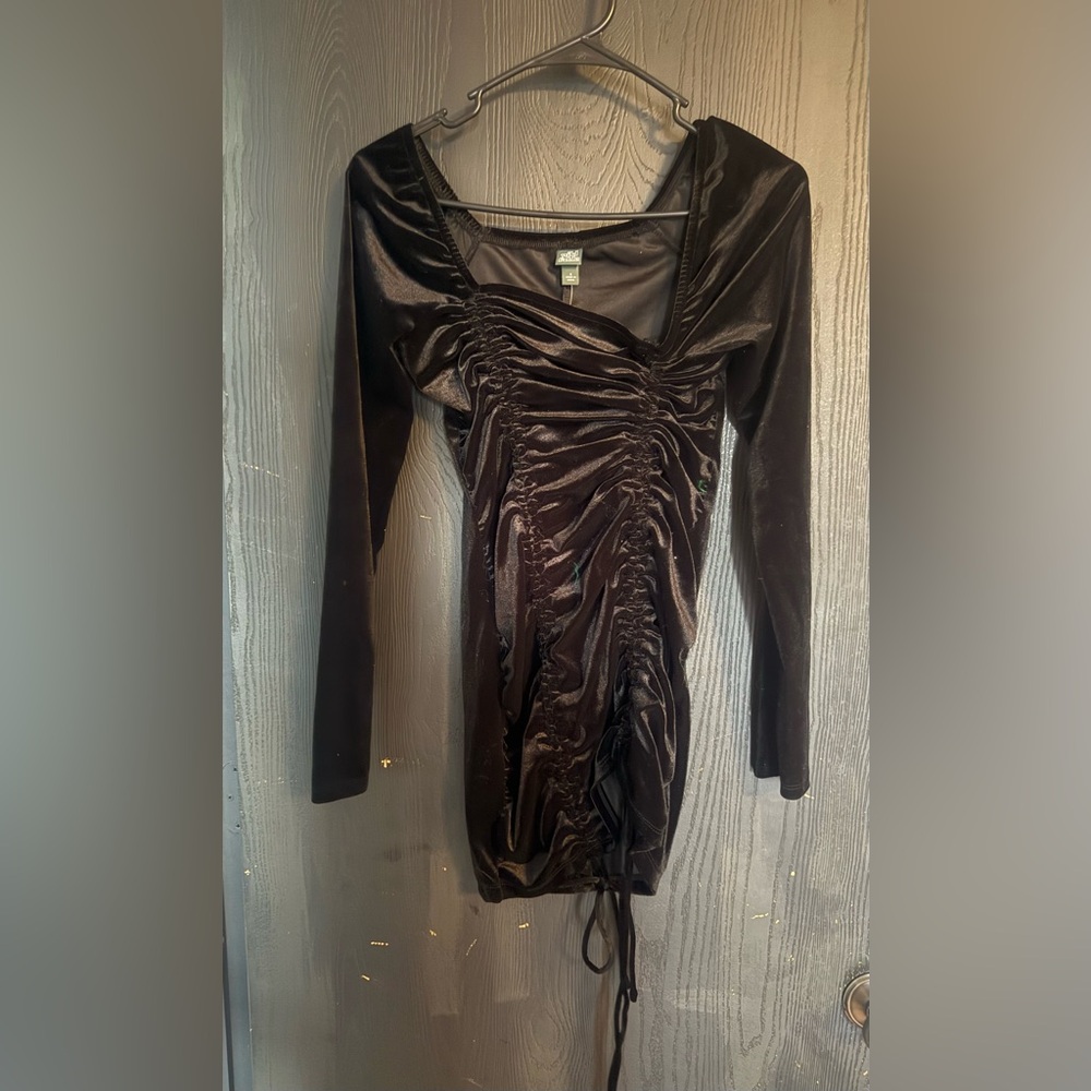 Elegant Black Velvet Dress